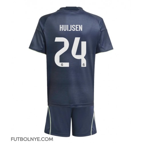 Camiseta Real Madrid Dean Huijsen #24 Visitante Equipación para niños 2025-26 manga corta (+ pantalones cortos)